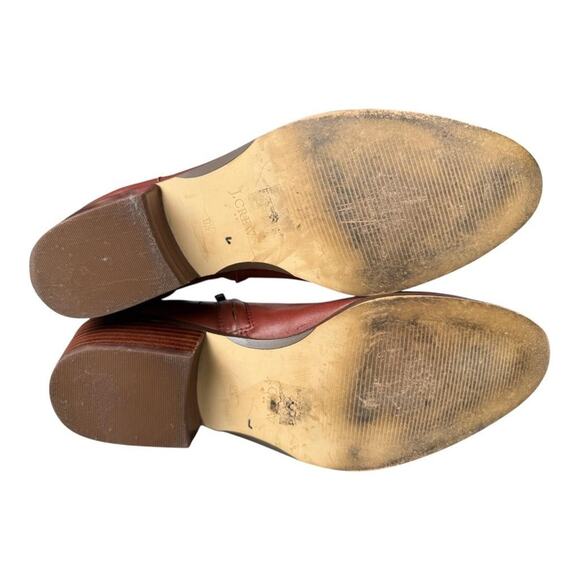 J crew Sawyer Leather Ankle Boot Women size 9.5 - Picture 8 of 8